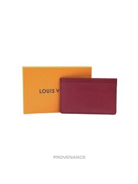 🔴 Louis Vuitton Card Holder Wallet - Fuchsia Epi Leather